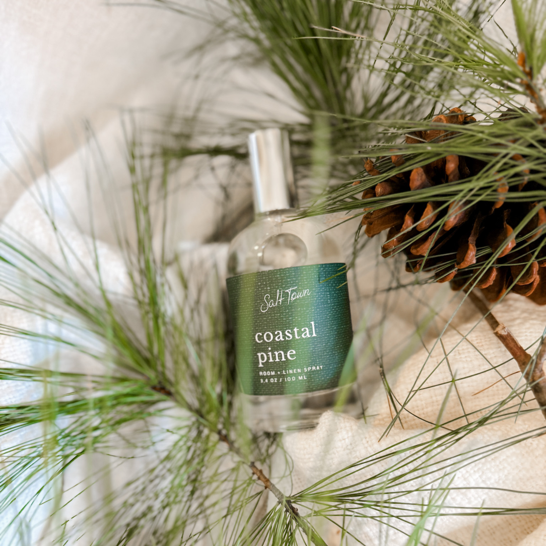 Room spray bottle labeled &